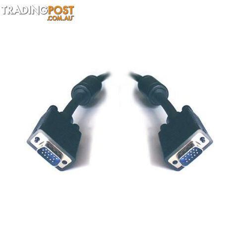 8WARE VGA Monitor Cable 2m HD15 pin Male to Male with Filter UL Approved