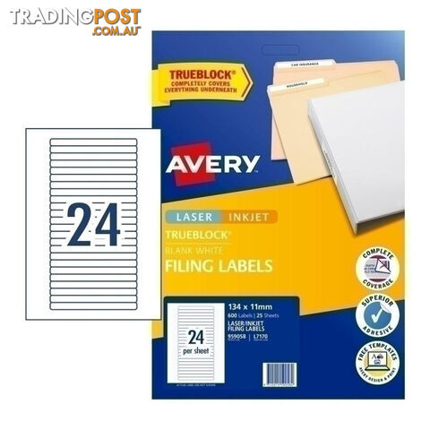 AVERY File Label L7170 24UP Pack of 25