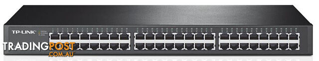 TP-LINK TL-SG1048 48-Port Gigabit Rackmount Switch 19-inch rack-mountable steel case 96Gbps Switching Capacity IEEE 802.3x flow control Auto MDI/MDIX