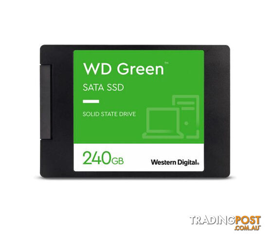 WESTERN DIGITAL Digital WD Green 240GB 2.5' SATA SSD 545R/430W MB/s 80TBW 3D NAND 7mm ~WDS240G2G0A CT240BX500SSD1