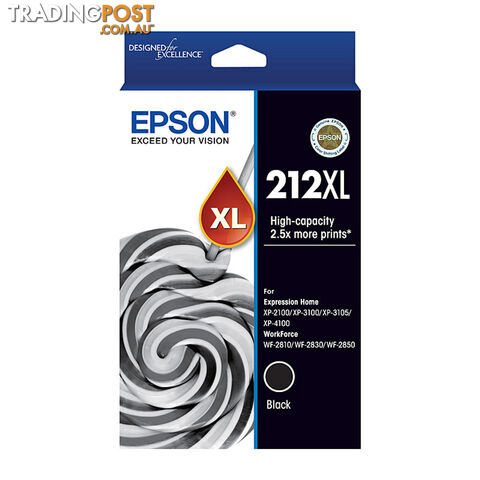 EPSON 212XL Black Ink Cart