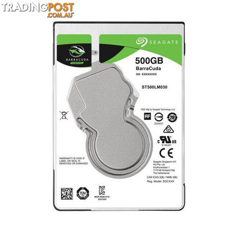 SEAGATE 500GB Barracuda 5400 RPM 128MB Cache SATA 6.0Gb/s 2.5' Laptop Internal Hard Drive ST500LM030