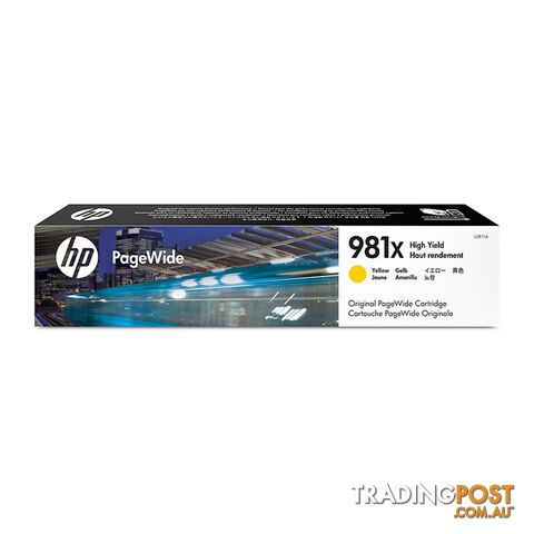 HP #981X Yell Ink Cart L0R11A