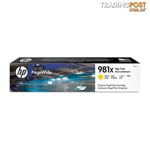 HP #981X Yell Ink Cart L0R11A