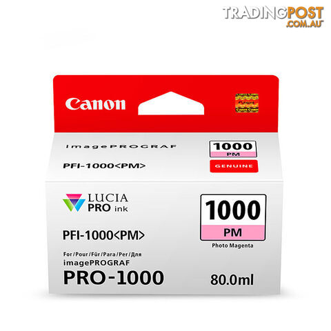 CANON PFI1000 Ph Magenta Ink Cartridge