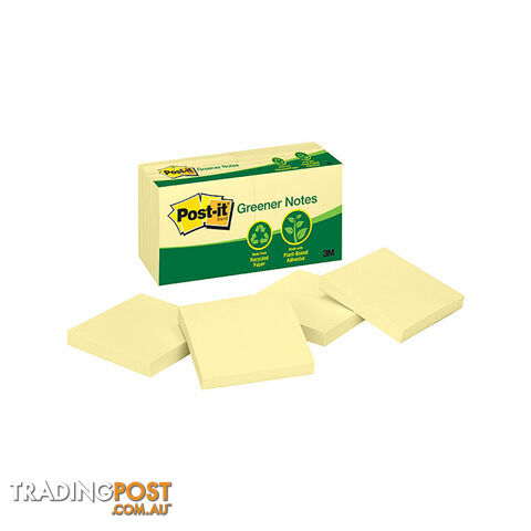 POST-IT 654-RP Rec Yw 76X76 Box of 12