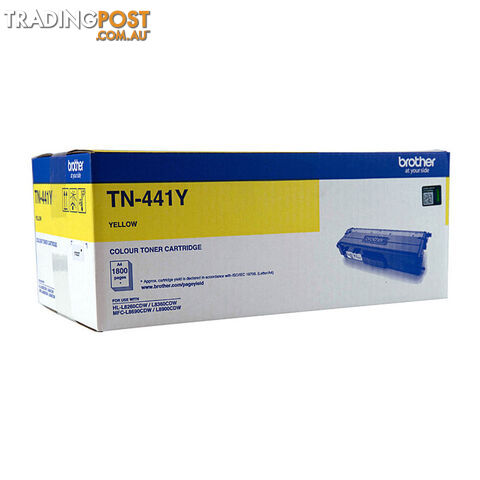 Brother TN-443Y Colour Laser Toner - High Yield Yellow - to suit HL-L8260CDN/8360CDW MFC-L8690CDW/L8900CDW - 4,000 Pages