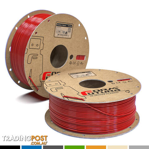 Glass feel recycled PETG Filament ReForm - rPET 2.85mm 1000 gram Red 3D Printer Filament