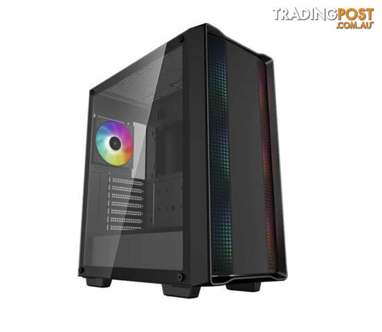 DEEPCOOL CC560 ARGB V2 Mid-Tower Case Full-Sized Tempered Glass Window, 4 x Pre-installed A-RGB Fans 120mm, 2x 3.5' Drive Bays,7 Expansion Slots