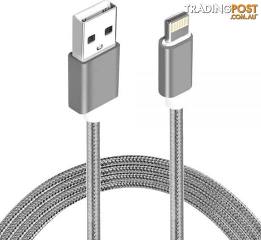 ASTROTEK 1m USB Lightning Data Sync Charger Grey White Color Cable for iPhone 7S 7 Plus 6S 6 Plus 5 5S iPad Air Mini iPod CBAT-USB-IP5