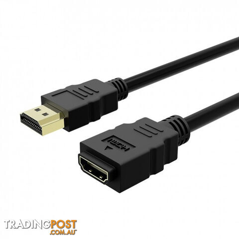SIMPLECOM CAH310 1.0M High Speed HDMI Extension Cable UltraHD M/F 3.3ft