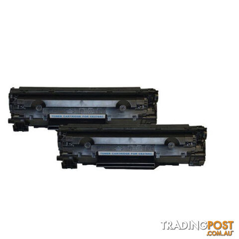 HP Compatible 2 x CE278 HP 78A Cartridge 326 Black Generic Toner