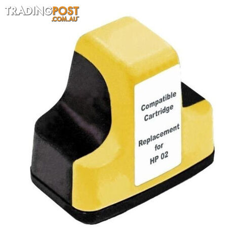 HP Compatible 02 Yellow High-Capacity Remanufactured Inkjet Cartridge