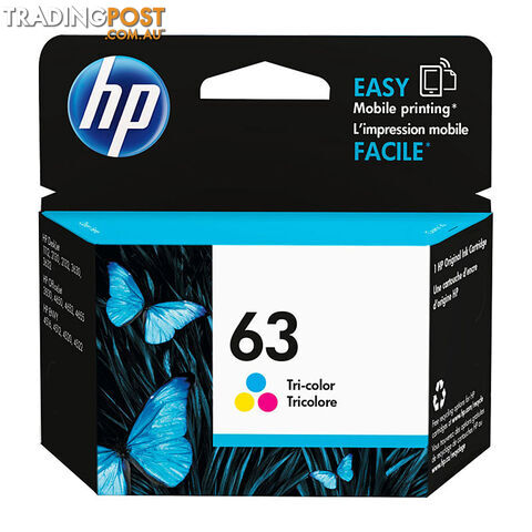 HP 63 Tri Color Ink F6U61AA