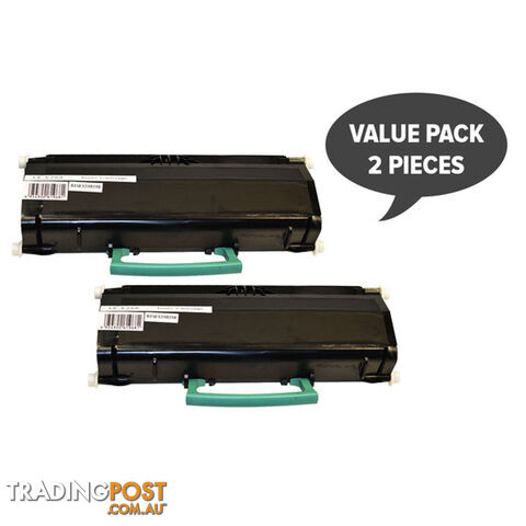 2 x E260 Black Generic Toner Cartridge