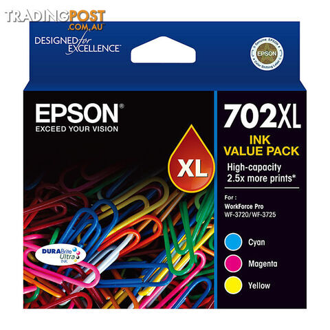 EPSON 702XL CMY Ink Pack