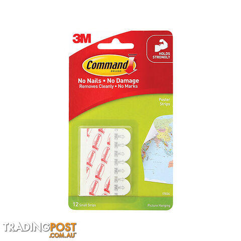 COMMAND Strips 17024ANZ Pack of 12 Box of 6