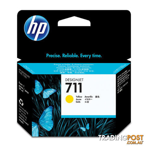 HP 711 CZ132A 29ml Yellow Ink