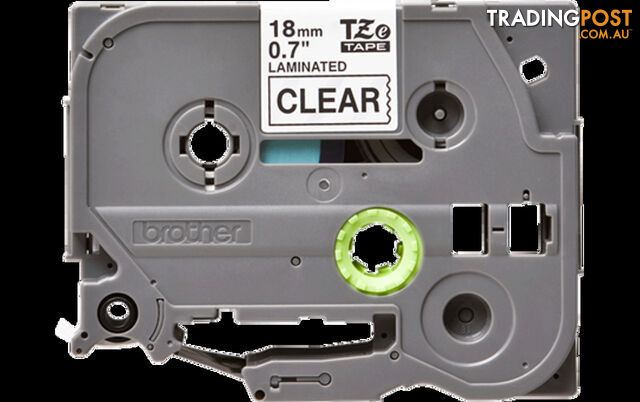 Premium Generic Label Cassette - Black on Clear 18mm Replacement for Part Number : TZ-141,TZe-141