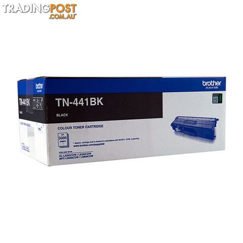 BROTHER TN-441BK Colour Laser Toner - Black Standard Cartridge - HL-L8260CDN/8360CDW MFC-L8690CDW/L8900CDW - 3,000 Pages