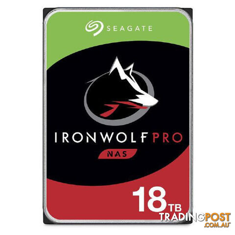Seagate IronWolf Pro NAS 18TB ST18000NT001 3.5inch Internal SATA 6Gb/s, 1.2M hours MTBF, 5-year limited