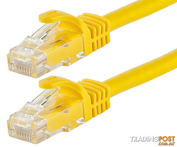 ASTROTEK CAT6 Cable 0.5m/50cm - Yellow Color Premium RJ45 Ethernet Network LAN UTP Patch Cord 26AWG