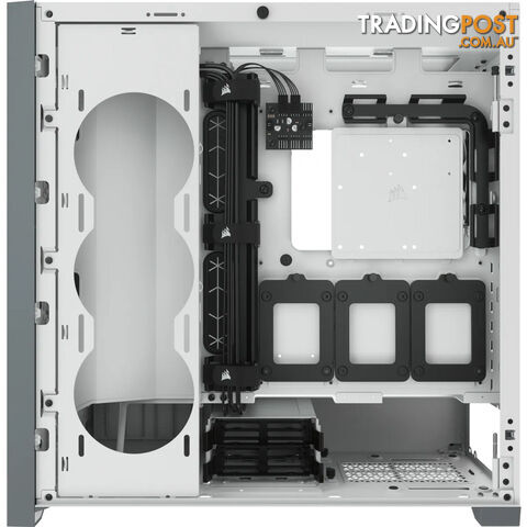 CORSAIR 5000D AIRFLOW E-ATX, ATX, USB Type-C, 1x 120mm Front & Rear, Radiator 360mm. 7x PCI, 4x 2.5' SSD, 2x 3.5' HDD. VGA 420mm. WhiteTower Case