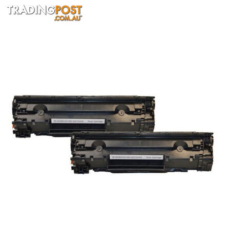 HP Compatible CE285A Cartridge 325 Black Generic Toner Set of 2