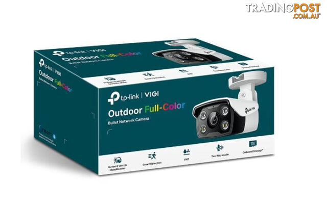 TP-LINK VIGI 4MP C340(6mm) Outdoor Full-Colour Bullet Network Camera, 6mm Lens, Smart Detection, 2YW (LD)