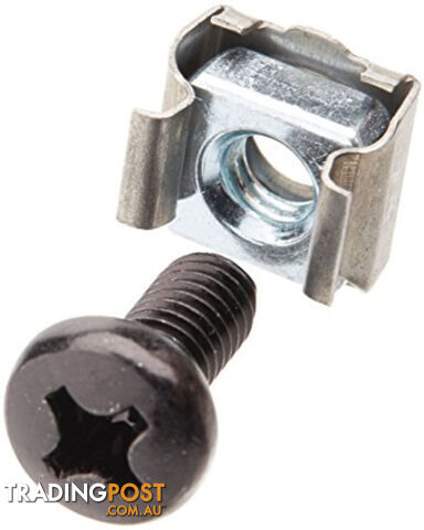 LINKBASIC M6 Cagenut Screws and Fasteners For Network Cabinet - single unit only - CAA-M6SCREW CAH-CAGENUT-40