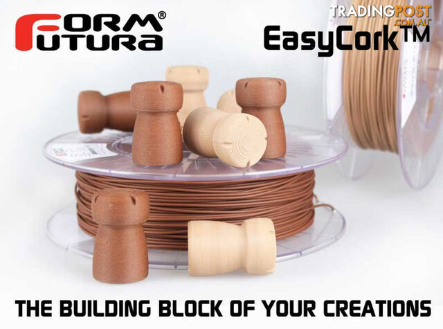 Cork-filled PLA based filament EasyCork 1.75mm Dark 500 gram 3D Printer Filament