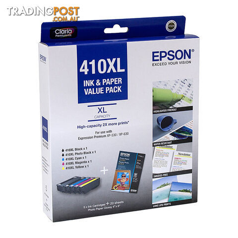 EPSON 410XL 5 Ink Value Pack