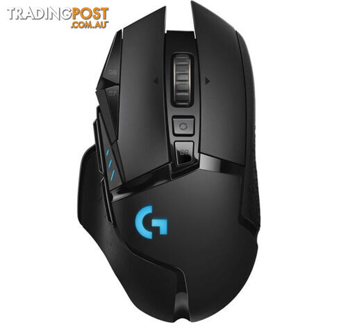 Logitech G502 Lightspeed USB Wireless Gaming Mouse 1ms 16000 DPI Mechanical Button Shifting POWERPLAY RGB Lighting 114g 16g weight Onboard memory 2yr