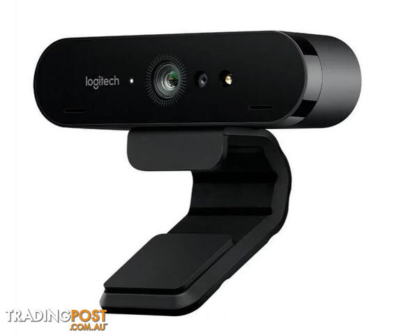 Logitech BRIO 4K Ultra HD Webcam HDR RightLight3 5xHD Zoom Auto Focus Infrared Sensor Video Conferencing Streaming Recording Windows Hello Security