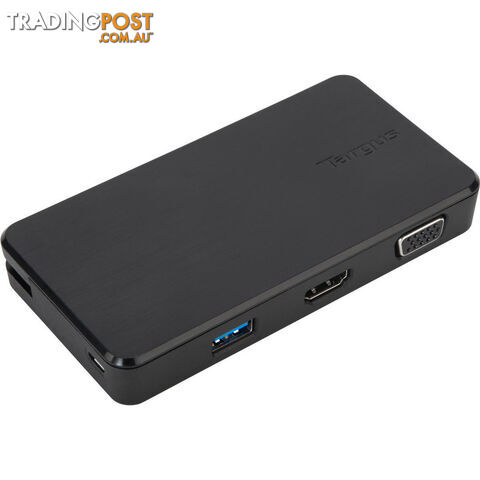 Targus USB 3.0 & USB-C Dual Travel Dock Connects 2 monitors, 1x HDMI 1x VGA, Supports Projectors and HDTVs, PCs, Macs, and Android Devices