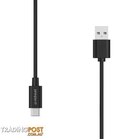 MBEAT Prime 2m USB-C To USB Type-A 2.0 Charge And Sync Cable - High Quality/480Mbps/Fast Charging for Macbook Pro Google Chrome Samsung Galaxy Huawei