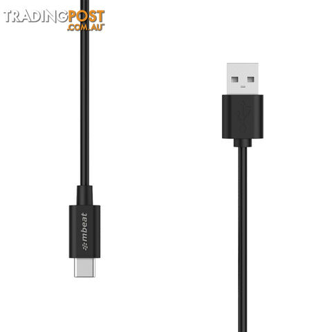 MBEAT Prime 2m USB-C To USB Type-A 2.0 Charge And Sync Cable - High Quality/480Mbps/Fast Charging for Macbook Pro Google Chrome Samsung Galaxy Huawei