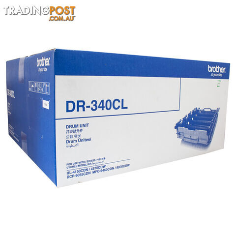 BROTHER DR-340CL Colour Laser set of 4 Drum Unit - HL-4150CDN/4570CDW, DCP-9055CDN, MFC-9460CDN/9970CDW - 25000 pages