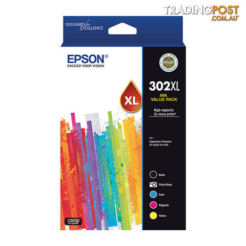 EPSON 302XL 5 Ink Value Pack
