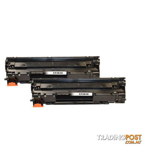 HP Compatible 2 x CF283X Premium Generic Toner