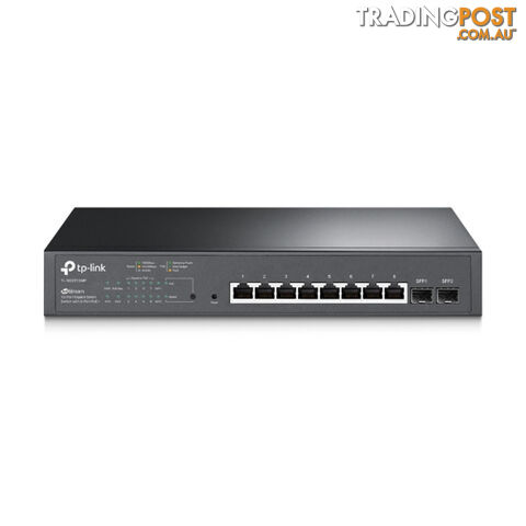 TP-LINK TL-SG2210MP 10-Port Gigabit Smart Switch with 8-Port PoE+ 1xFan 14.9Mpps Support Omada SDN, 802.1p CoS/DSCP QOS, IGMP Snoop Rack Mountable