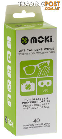 MOKI Optical Lens Wipes 40 Pack