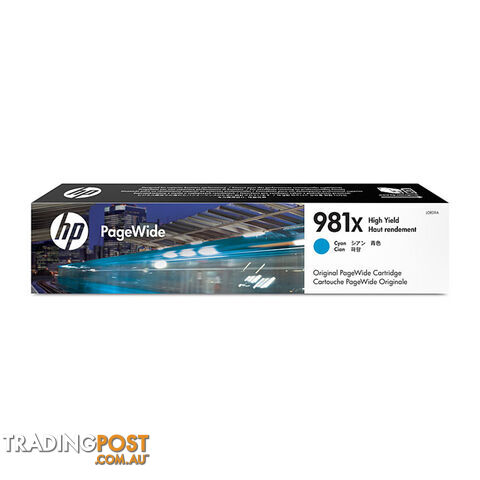 HP 981X Cyan Ink Cart L0R09A
