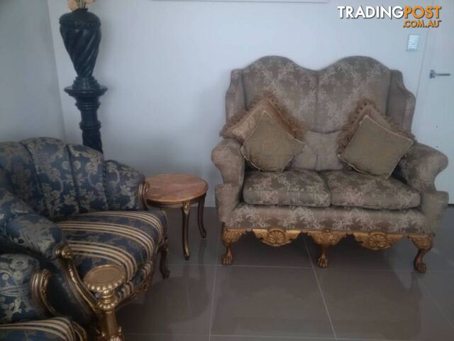 Stylish Lounge/Sofa, Camel Back, 2 Seat, Early 1900's, Orig Cond - photo 5 of 13