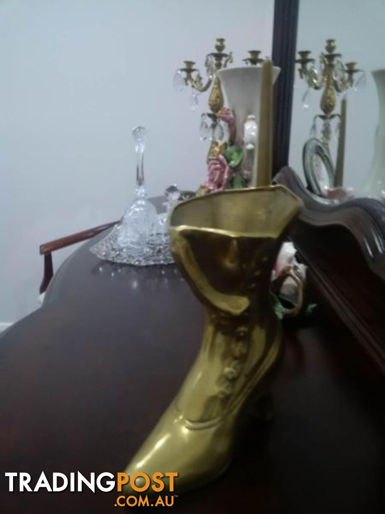 Candleholders / Candelabra - Crystal / Glass / Brass. Ornaments