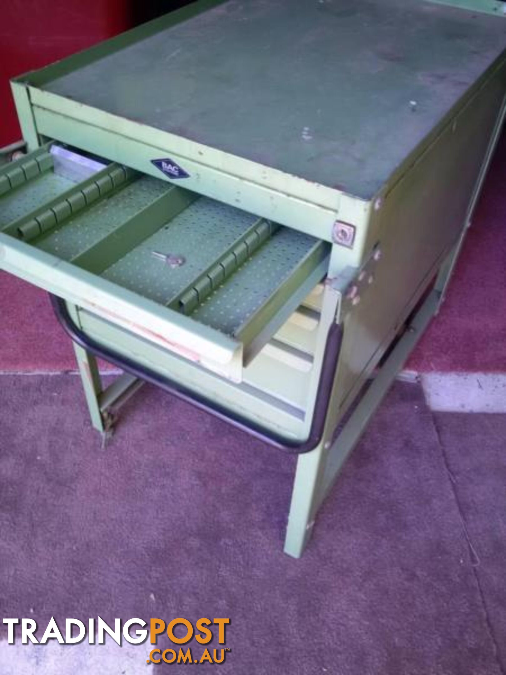 BAC Systems Mobile 4 Drawer Tool Trolley. 2 Drawer Cabinet $175