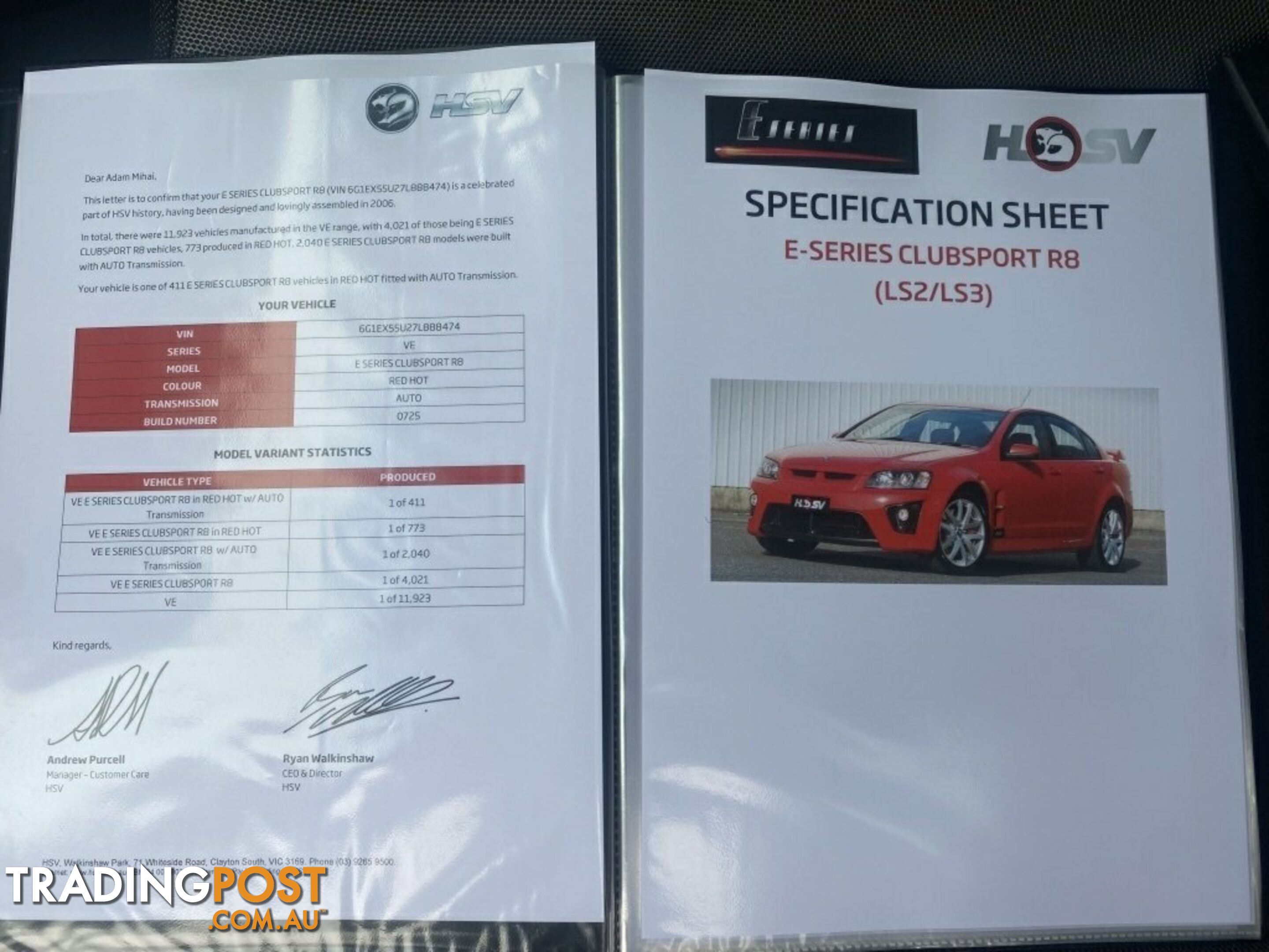 2006 Holden Special Vehicles ClubSport R8 E Series Sedan