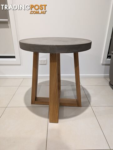 2 London Concrete Oak Side Tables from Nic Scali