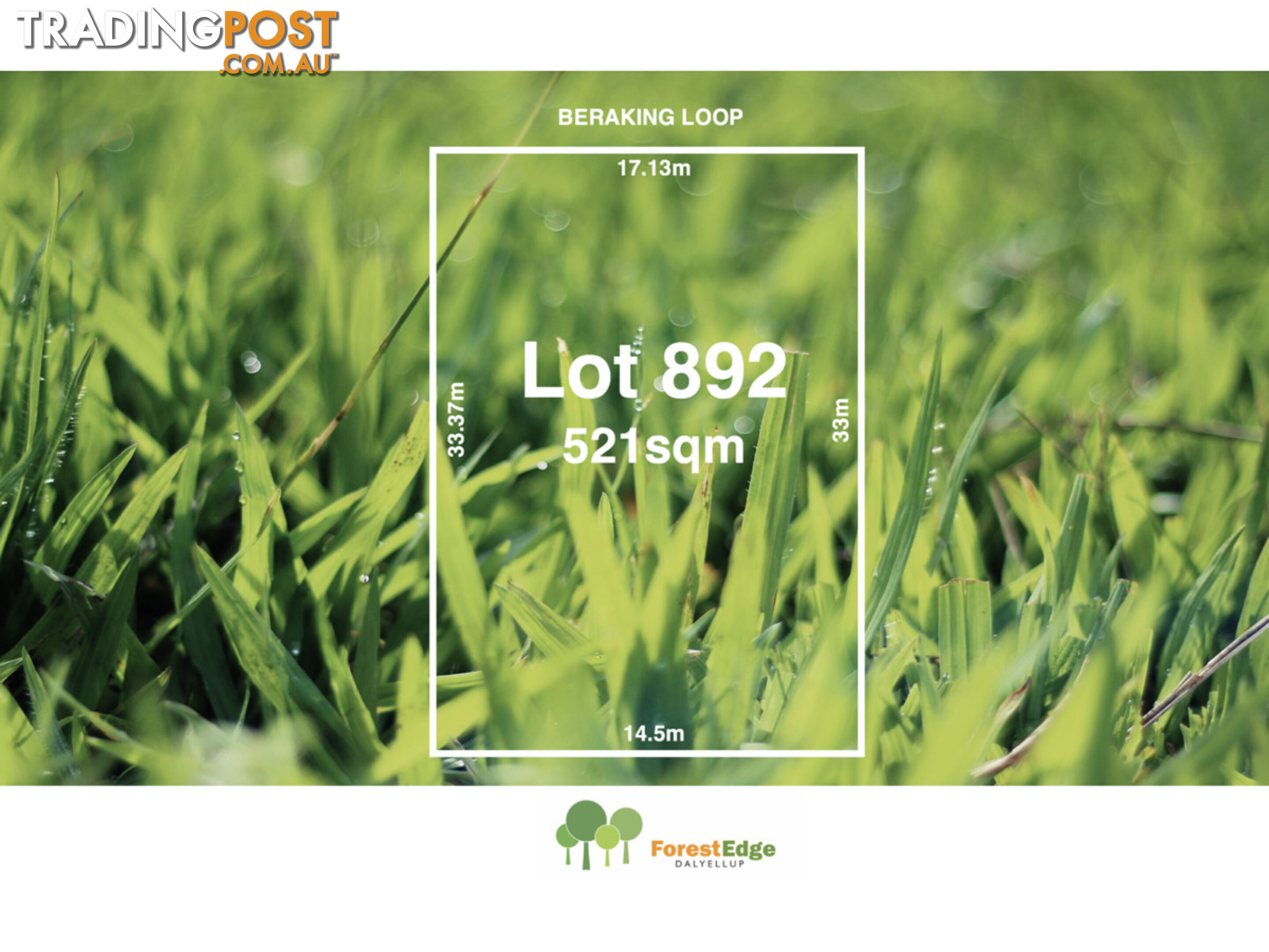 Lot 892 Beraking Loop DALYELLUP WA 6230