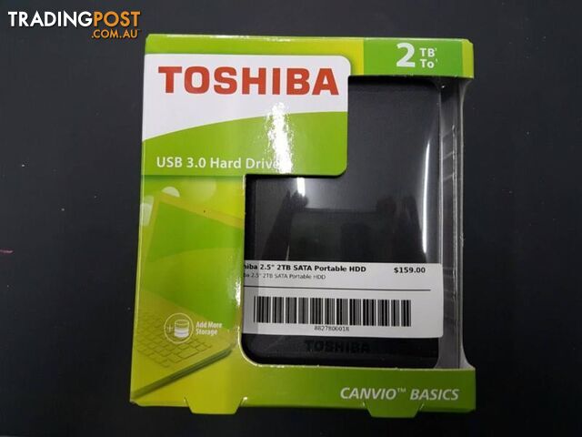 Toshiba 2TB USB 2.0 Hard drive